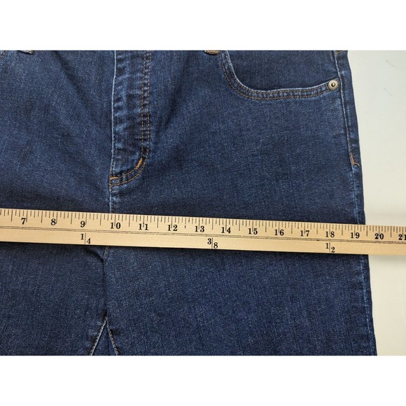 LRL Ralph Lauren Jeans Co Medium Wash Classic Straight Denim Jeans Plus Size 14 - Picture 10 of 10